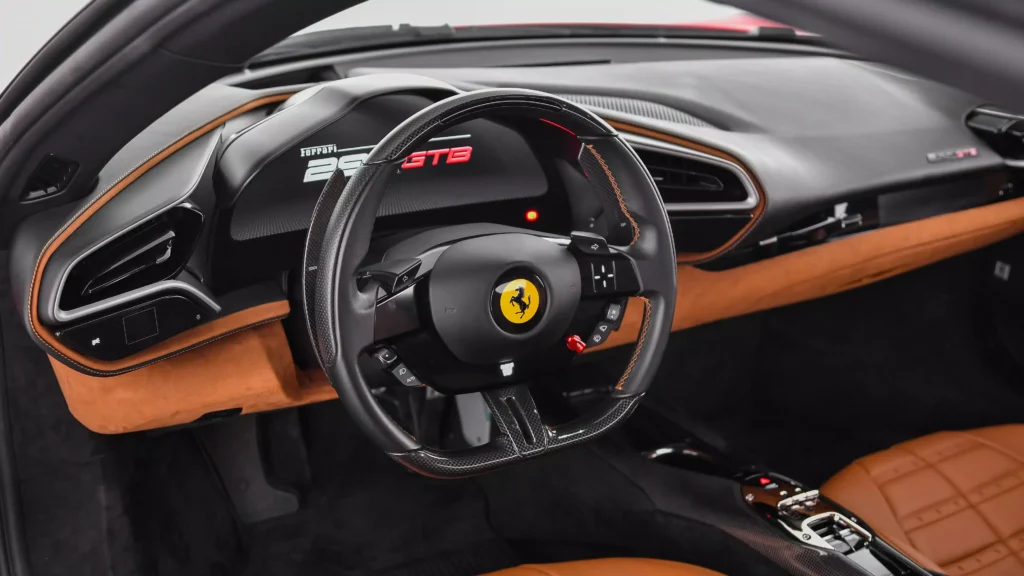 Ferrari 296 GTB Red Interior