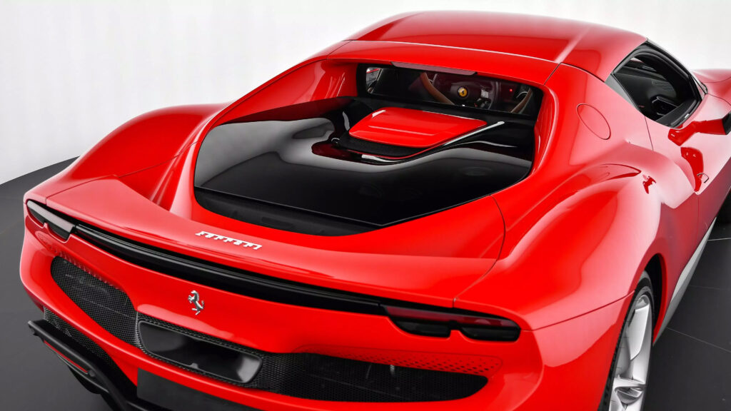 Ferrari 296 GTB Red Rear 3