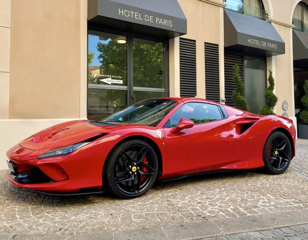 Ferrari F8 Spider Red Front Hotel Crop