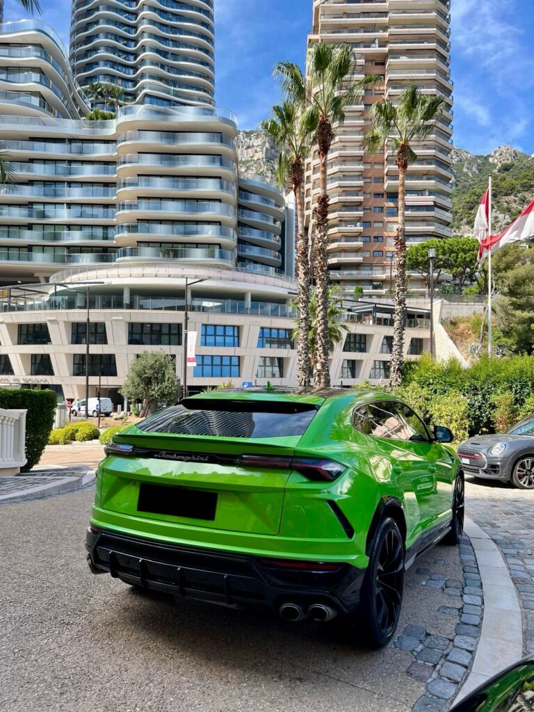 Lambroghini Urus Green Rear 2 Monaco