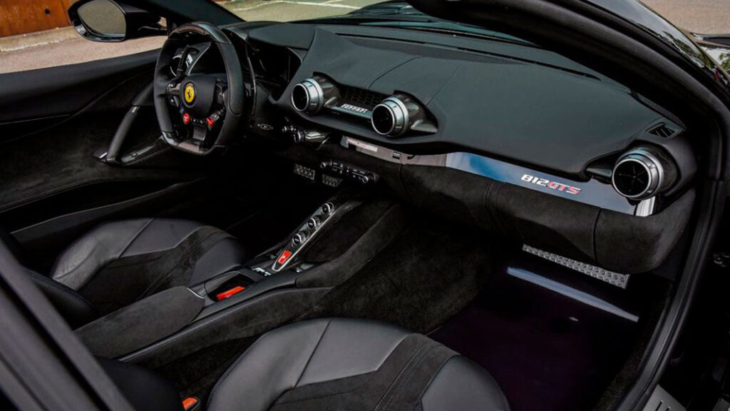 Ferrari 812 GTS Black Interior 2