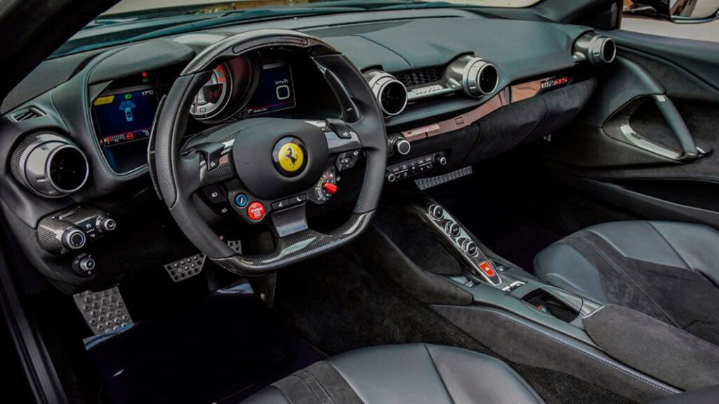 Ferrari 812 GTS Black Interior 3