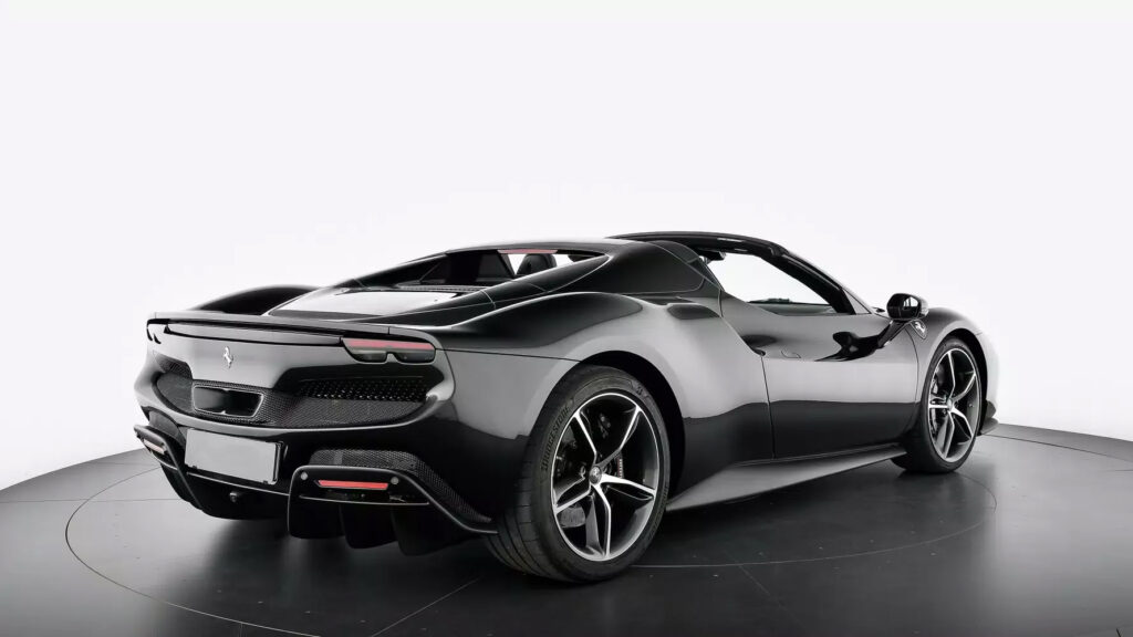 Ferrari 296 GTS Black Rear
