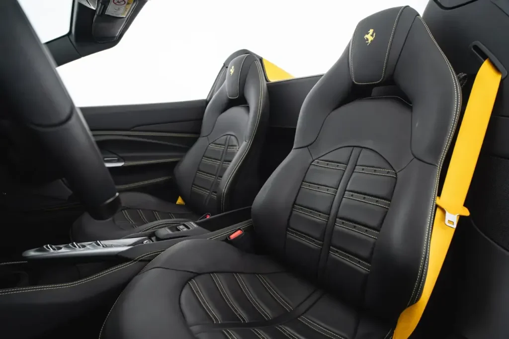 Ferrari F8 Spider Yellow Interior 2