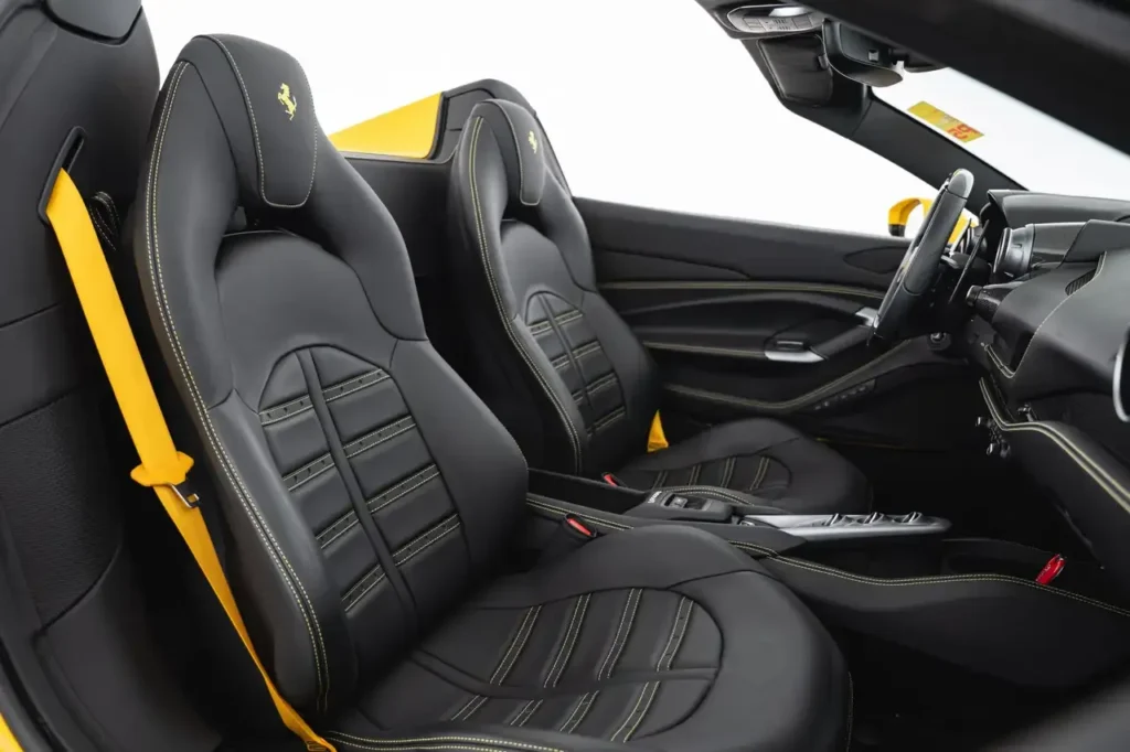 Ferrari F8 Spider Yellow Interior 5