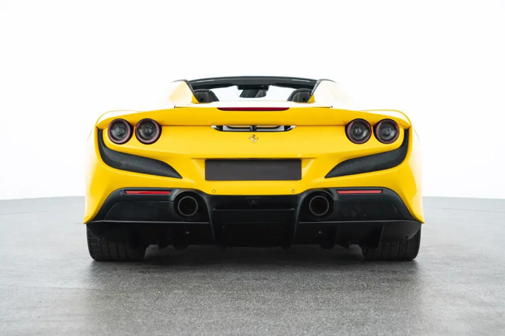 Ferrari F8 Spider Yellow Rear 2