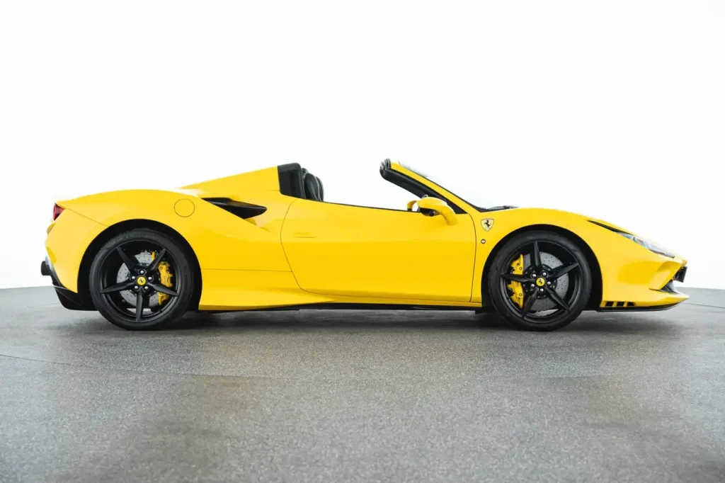 Ferrari F8 Spider Yellow Side