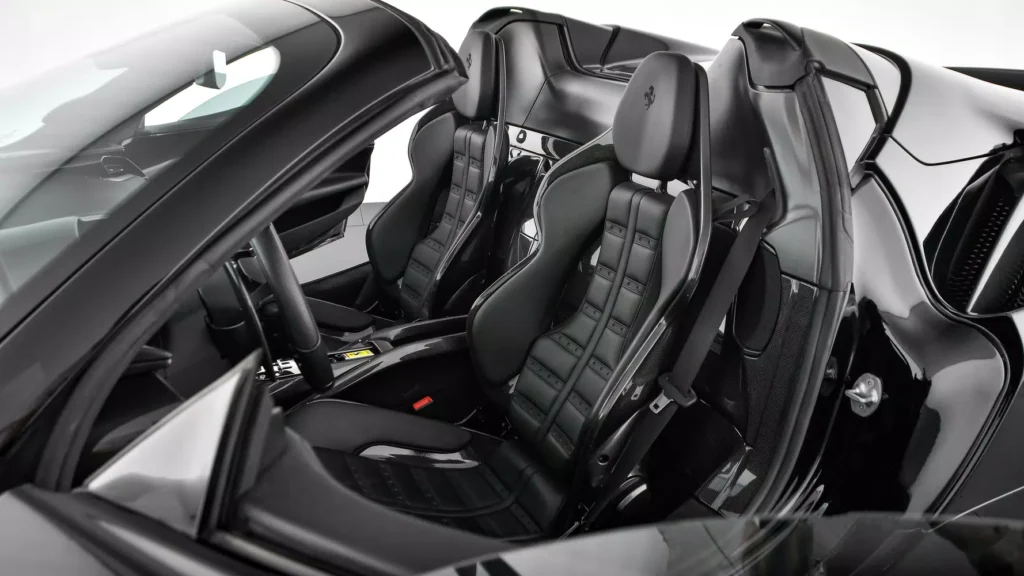 Ferrari SF90 Spider Black Interior 2