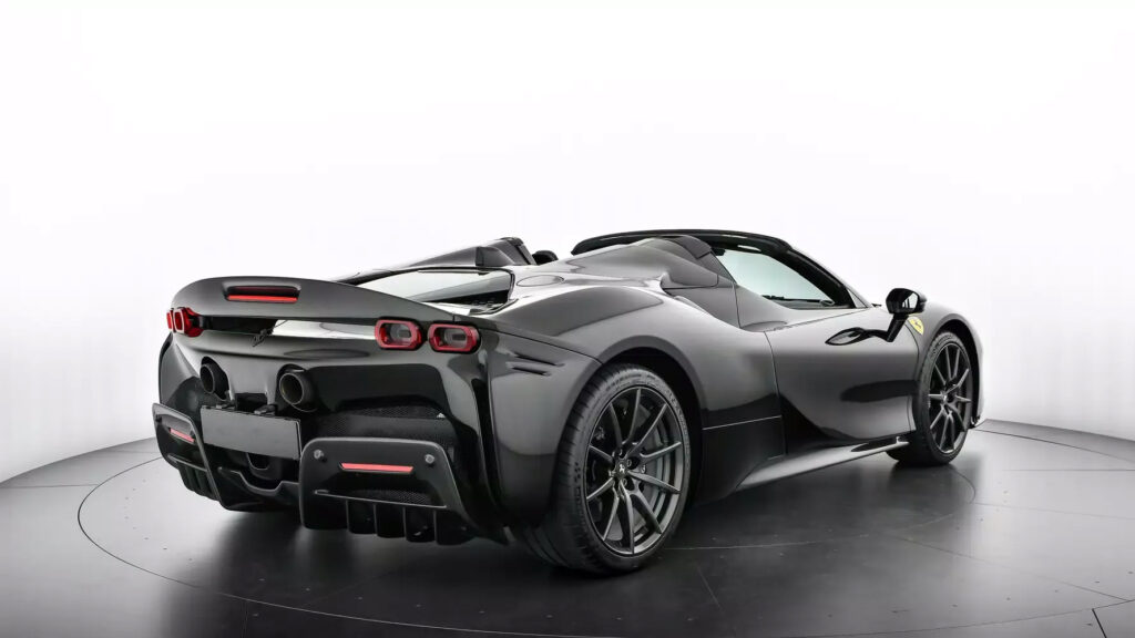Ferrari SF90 Spider Black Rear 2